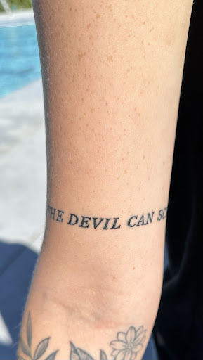 Explore name cover up tattoo ideas female, creative tattoo ideas in Albuquerque, available at Holy Fool Tattoo Club