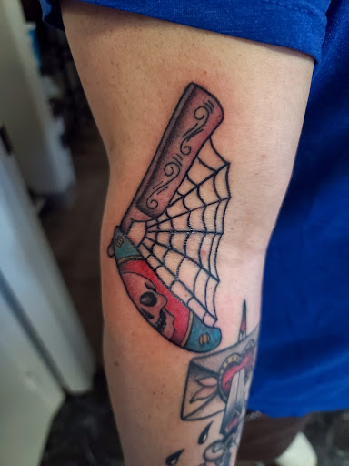 Explore skateboard tattoo ideas, creative tattoo ideas in Salt Lake City, available at Koi Dragon Tattoos