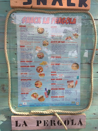 Menu / carte de La pergola à La Seyne-sur-Mer