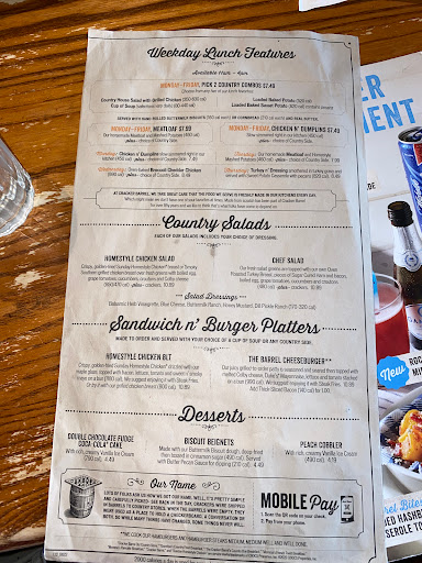 American Restaurant «Cracker Barrel Old Country Store», reviews and photos, 30 Research Dr, Milford, CT 06460, USA