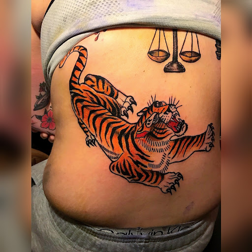 Explore tattoo fill ideas, creative tattoo ideas in Roanoke, available at RailYard INK
