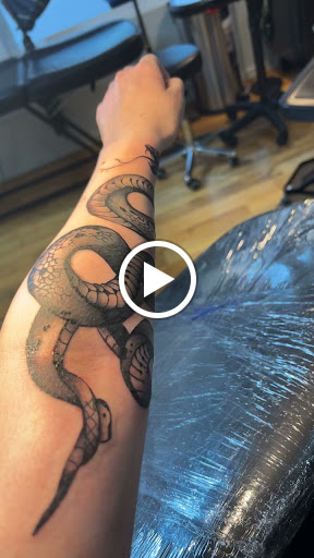 Explore tattoo of child's name ideas, creative tattoo ideas in Spokane, available at Sweet Inks & Cool Peeps