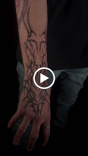 Find camping tattoo ideas for your next unique tattoo in Chicago at Master Craft Tattoo Co.