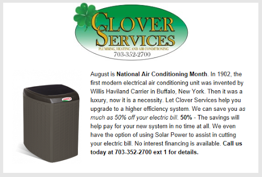 HVAC Contractor «Clover Services», reviews and photos, 11170 Lee Hwy, Fairfax, VA 22030, USA