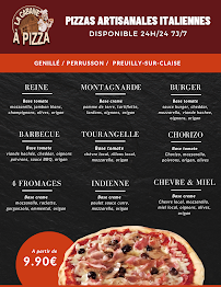 Menu du La Cabane à Pizza - Pizzeria 24h/24 7j/7 à Genillé