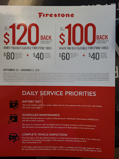 Tire Shop «Firestone Complete Auto Care», reviews and photos, 29 Garden Rd, Plaistow, NH 03865, USA