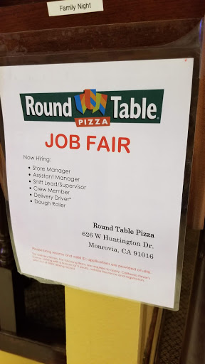Pizza Restaurant «Round Table Pizza», reviews and photos, 626 W Huntington Dr, Monrovia, CA 91016, USA