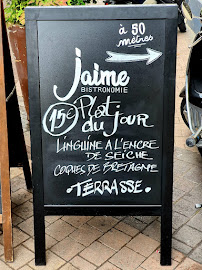 Jaime Bistronomie à Montpellier menu