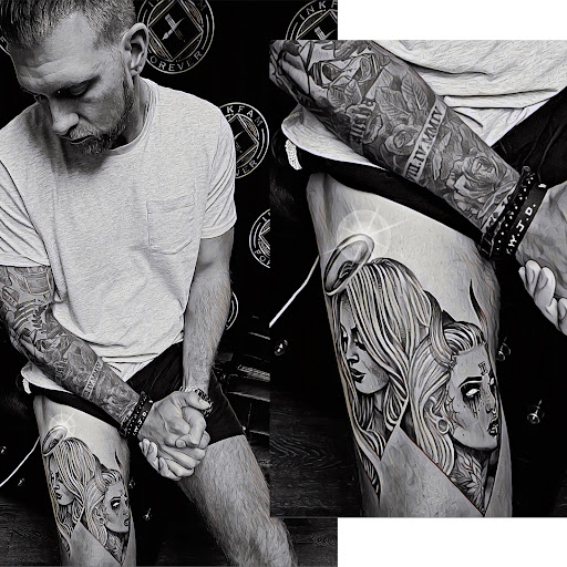 Explore cubs tattoo ideas, creative tattoo ideas in Indianapolis, available at Inkfam Tattoo Gallery