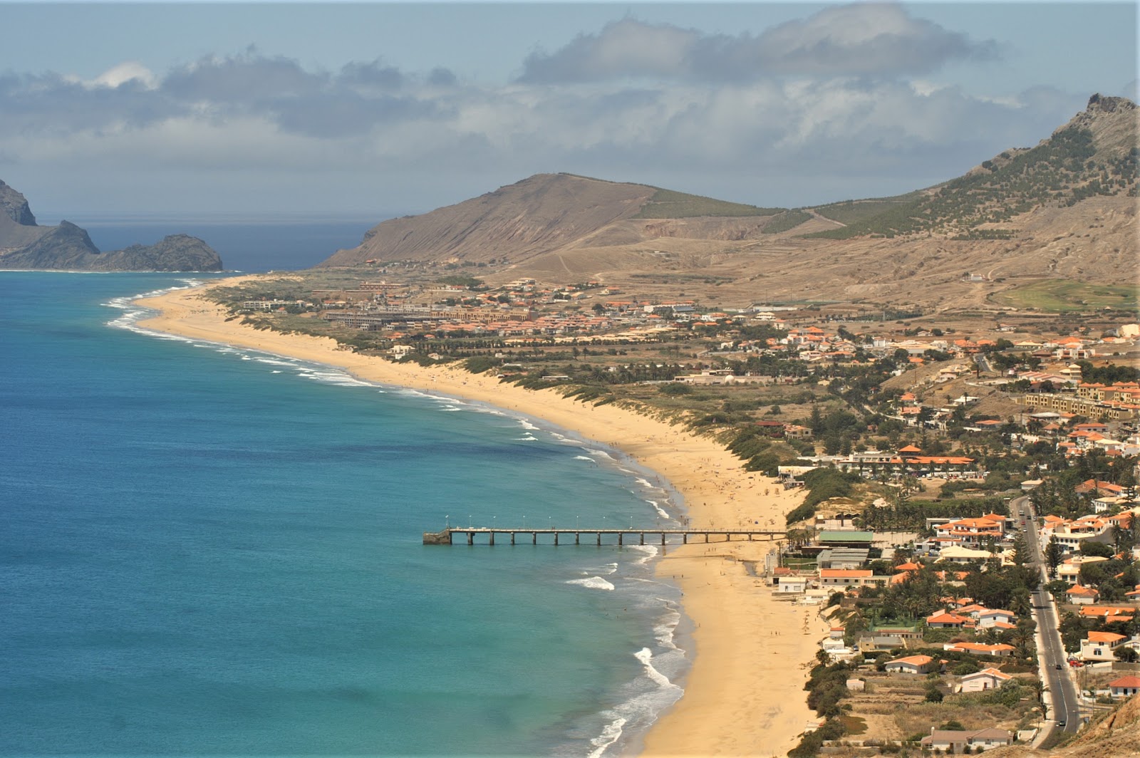 Porto Santo beach的照片 带有长湾