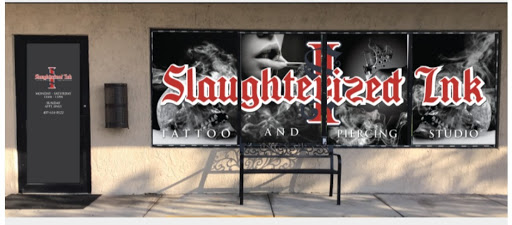 Explore cover up tattoo ideas leg, creative tattoo ideas in Ocoee, available at Slaughterized Ink Tattoo and Piercing Studio