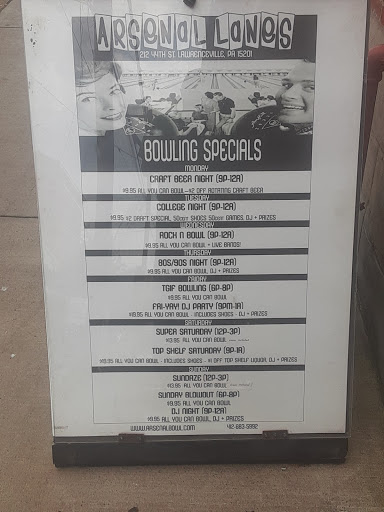 Bowling Alley «Arsenal Bowling Lanes», reviews and photos, 212 44th St, Pittsburgh, PA 15201, USA