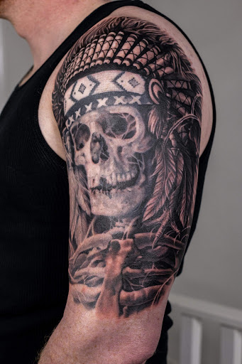 Explore nephew tattoo ideas, creative tattoo ideas in Dayton, available at Aisle 9 Tattoo