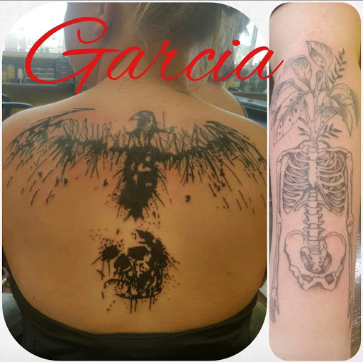 Explore stick figure tattoo ideas, creative tattoo ideas in Kearney, available at Ink Shop Tattoos & Piercings