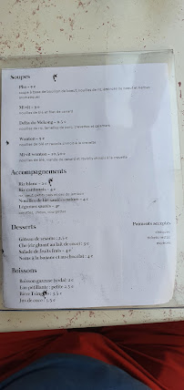 Restaurant vietnamien Nguyen-Hoang à Marseille - menu / carte
