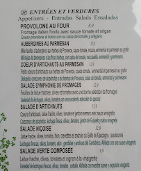 Restaurant Pizzeria Serino à Hendaye (le menu)