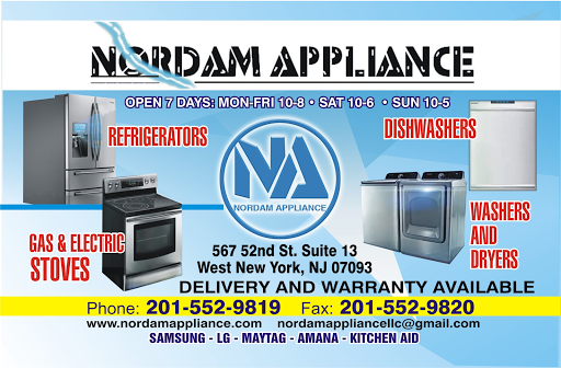 Appliance Store «Nordam Appliance LLC», reviews and photos, 567 52nd St SUITE 13, West New York, NJ 07093, USA