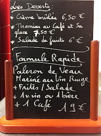 Menu / carte de Lesprit à Venarey-les-Laumes