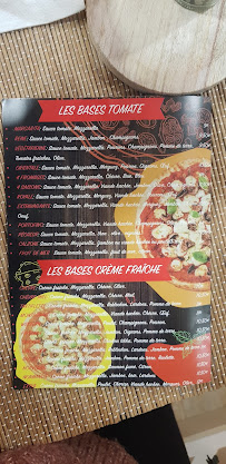 Pizza'wish à Évreux carte