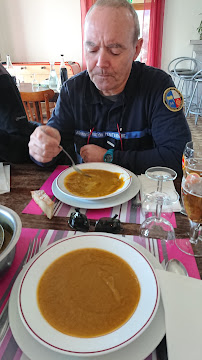 Soupe de potiron du Restaurant français Restaurant Le Dolmen à Espartignac - n°2