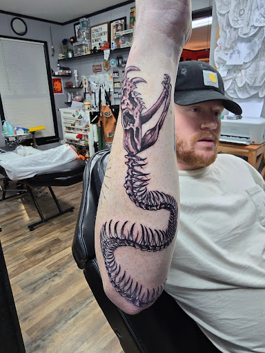 Explore trash polka tattoo ideas, creative tattoo ideas in Shallotte, available at Ocean Isle Ink & Piercing