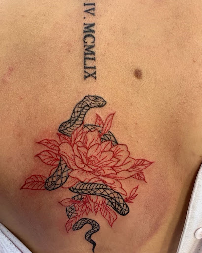 Explore divine feminine tattoo ideas, creative tattoo ideas in Erie, available at Code of Honor Tattoo