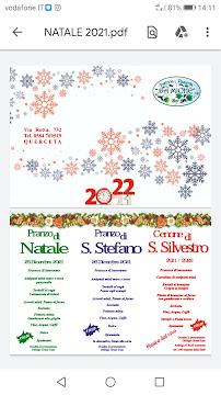 Menu du Trattoria Pizzeria da Michè à Querceta