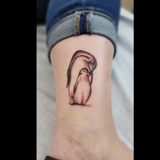 Explore new school tattoo ideas, creative tattoo ideas in Lees Summit, available at The Cherry Bomb Tattoo Co.