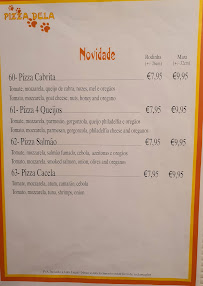 Pizzeria Pizzaria Pizza'Dela à Vila Nova de Cacela (la carte)