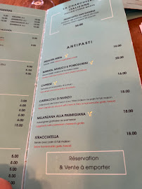Vittoria à Paris menu