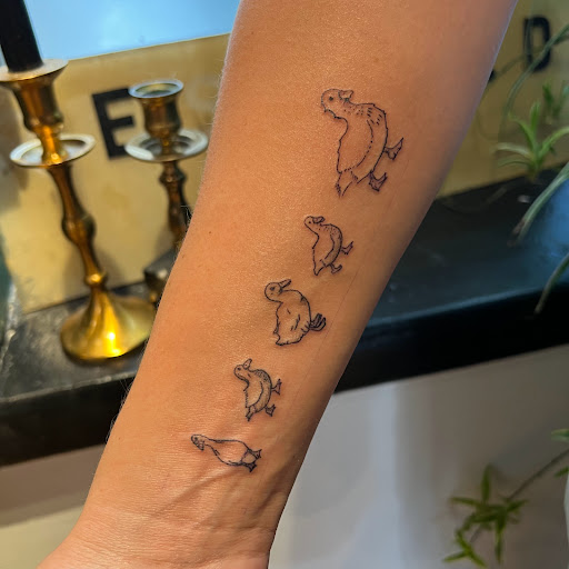 Explore hellscape sleeve tattoo ideas, creative tattoo ideas in Buffalo, available at True Gloom Tattoo Studio