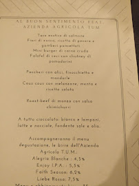 Menu du Al Buon Sentimento Ristorante à Torre Pellice