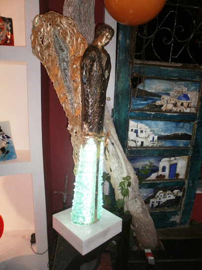 Santorini Art Glass Margaret & Alexia