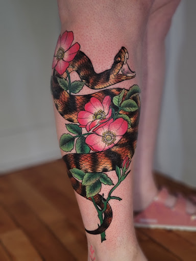 Explore karol g tattoo ideas, creative tattoo ideas in Kansas City, available at Golden Stag Tattoo and Gallery