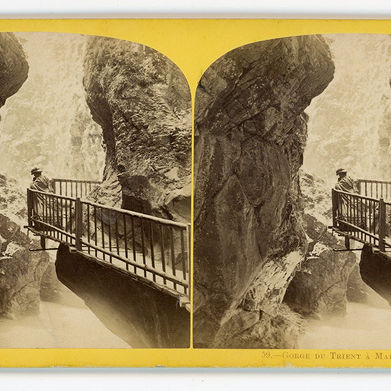 Gorges du Trient à Martigny (William England 1863 location - stereo n°56