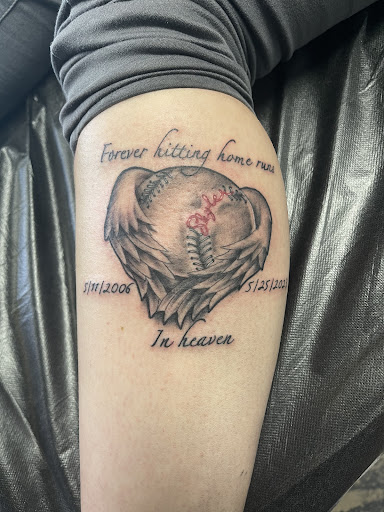 Explore half leg sleeve tattoo ideas, creative tattoo ideas in Arlington, available at Urbans Tattoo & Piercing Studio