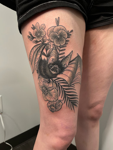 Explore under butt tattoo ideas, creative tattoo ideas in Dickson, available at Tempest Tattoo Studio