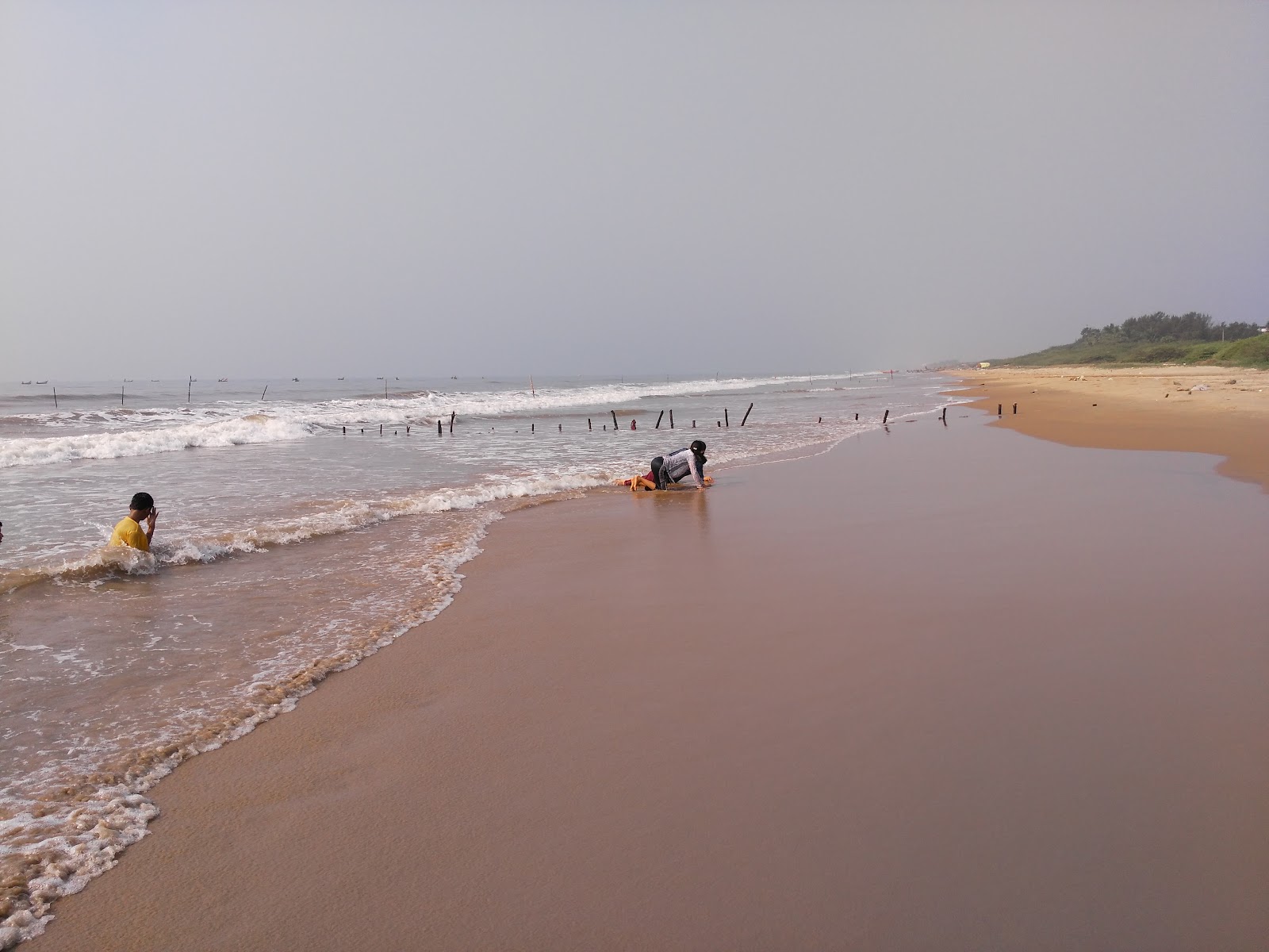 Foto de Pandurangapuram Beach com reto e longo