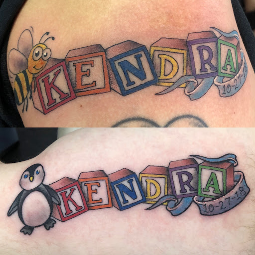 Explore father daughter matching tattoo ideas, creative tattoo ideas in Wichita, available at Wichita Tattoo