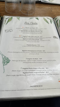 Liberta à Paris menu