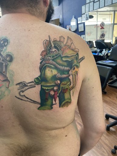Explore tattoo ideas mens chest, creative tattoo ideas in Titusville, available at Titusville Tattoo Shop & Piercing Studio