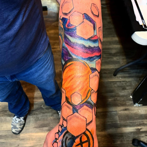 Explore lab tattoo ideas, creative tattoo ideas in Jonesboro, available at Gallery Of Ink Tattoo Shop