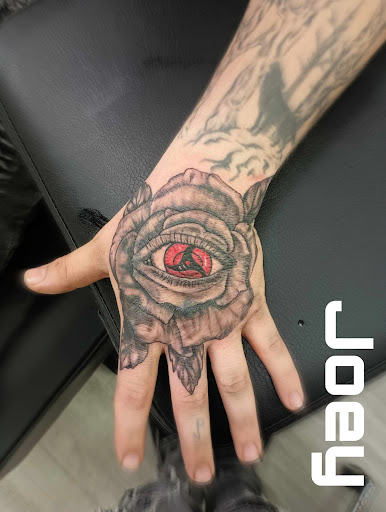 Explore throat tattoo ideas, creative tattoo ideas in Grenada, available at HeadSpace Tattoo