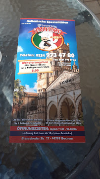 Livraison de pizzas Pizzeria Palermo in Bochum | Pizza Lieferdienst in Bochum ️ à Bochum (la carte)