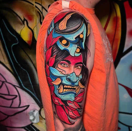 Explore white tattoo ideas, creative tattoo ideas in Cabot, available at ELECTRIC PANTHER TATTOO GALLERY