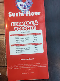 SUSHI FLEUR à Paris menu