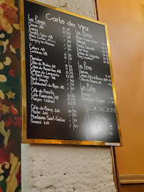 La Fresque à Paris menu