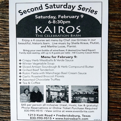 Event Venue «Kairos The Celebration Barn», reviews and photos, 1213 Kott Rd, Fredericksburg, TX 78624, USA