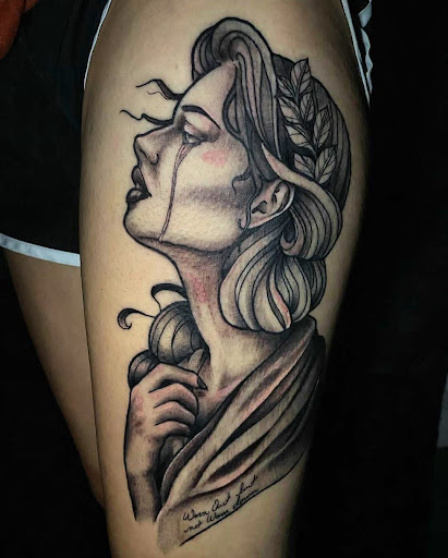 Explore sadness tattoo ideas, creative tattoo ideas in Buford, available at Inked Arts Tattoo Studio
