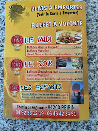Menu / carte de New Wok Buffet - Restaurant asiatique à Peipin à Peipin